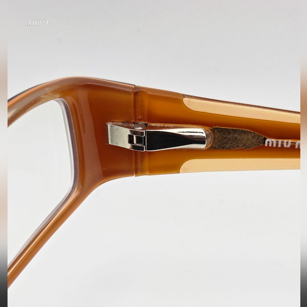 Miu Miu Purple and Orange Eye Glasses Ready For You To Put Your Lenses In. - Picture 5 of 10